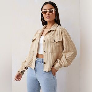 CI-Sono outerwear‎ women’s size small corduroy crop jacket